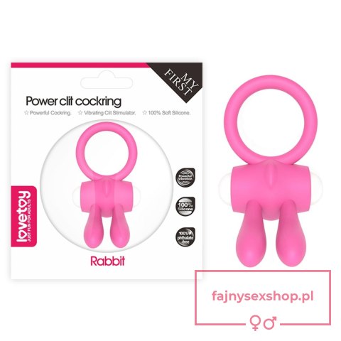 Power Clit Silicone Cockring Pink