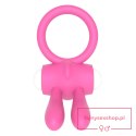 Power Clit Silicone Cockring Pink