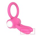 Power Clit Silicone Cockring Pink