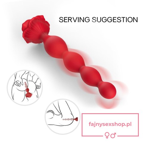 Rosestick Red, 9 vibration functions Rosestick Red, 9 vibration functions