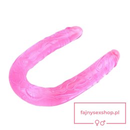 Jelly Flexible Double Dong-Pink