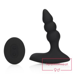 Beaded Vibrating Anal Plug with Remote Control