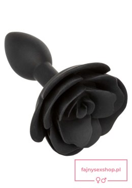 Small Rose Anal Plug Black