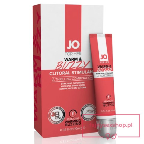 System JO - For Her Clitoral Stimulant Warming Warm & Buzzy 10 ml