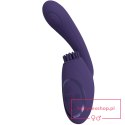 Gen - Rechargeable Triple Action G-Spot Vibrator with Pulse Wave and Vibrating Bristles - Purple