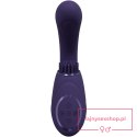 Gen - Rechargeable Triple Action G-Spot Vibrator with Pulse Wave and Vibrating Bristles - Purple