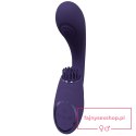 Gen - Rechargeable Triple Action G-Spot Vibrator with Pulse Wave and Vibrating Bristles - Purple