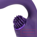 Gen - Rechargeable Triple Action G-Spot Vibrator with Pulse Wave and Vibrating Bristles - Purple