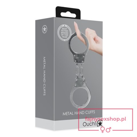 Metal Hand Cuffs - Silver Metal Hand Cuffs - Silver