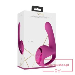 Riko - Rechargeable Triple Action Thumper with Advanced Finger Motion & Pulse Wave Stimulator - Pink