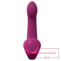 Riko - Rechargeable Triple Action Thumper with Advanced Finger Motion & Pulse Wave Stimulator - Pink