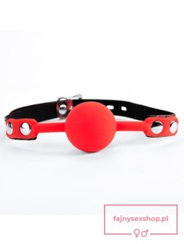 Red Silicone Ball Gag Leopard