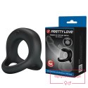 PRETTY LOVE - VIBRANT PENIS RING ELLIOTT Black, 10 vibration functions