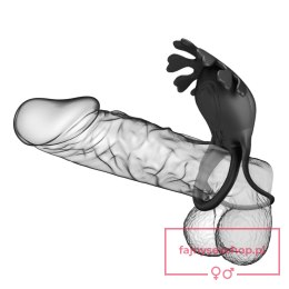 PRETTY LOVE - VIBRANT PENIS RING RUBEN Black, 7 vibration functions