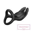 PRETTY LOVE - VIBRANT PENIS RING SILAS Black, 7 vibration functions