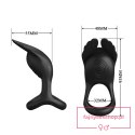 PRETTY LOVE - VIBRANT PENIS RING SILAS Black, 7 vibration functions