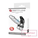 PRETTY LOVE - VIBRANT PENIS RING SILAS Black, 7 vibration functions