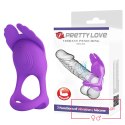 PRETTY LOVE - VIBRANT PENIS RING SILAS Black, 7 vibration functions