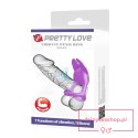 PRETTY LOVE - VIBRANT PENIS RING SILAS Black, 7 vibration functions