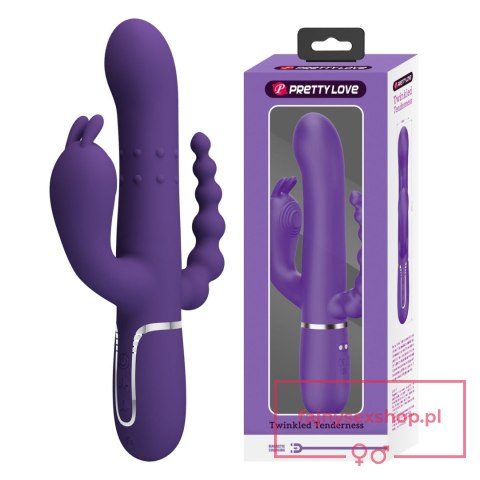 PRETTY LOVE - Cammy Dark Purple, Twinkled Tenderness, 7 thumping functions 7 vibration functions 4 rolling functions