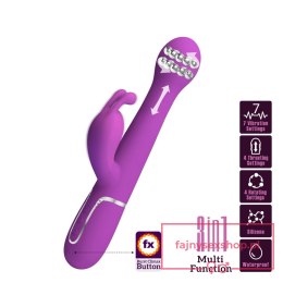 PRETTY LOVE - Dejon Purple, 7 vibration functions 4 thrusting settings 4 rotation functions