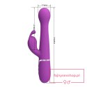 PRETTY LOVE - Dejon Purple, 7 vibration functions 4 thrusting settings 4 rotation functions