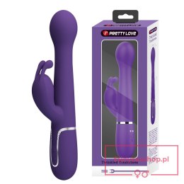 PRETTY LOVE - Dejon dark Purple, 7 vibration functions 4 thrusting settings 4 rotation functions