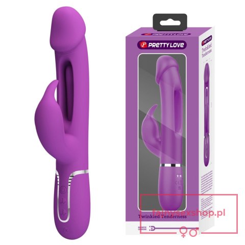 PRETTY LOVE - Kampas Purple, 7 vibration functions 4 licking settings