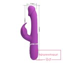 PRETTY LOVE - Kampas Purple, 7 vibration functions 4 licking settings