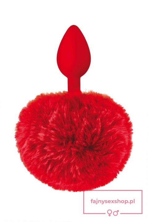 RED POMPOM ANAL PLUG