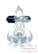Pierścień-Dolphin Vibro CockRing Clear