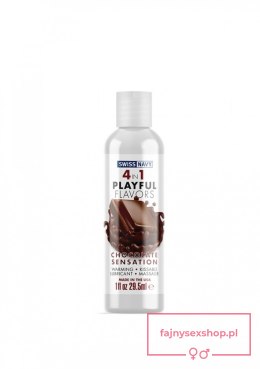 4 In 1 Lubricant with Chocolate Sensation Flavor - 1 fl oz / 30 ml