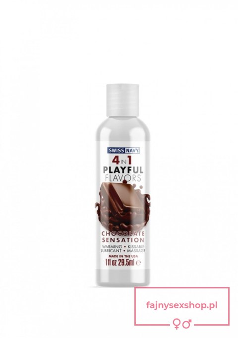 4 In 1 Lubricant with Chocolate Sensation Flavor - 1 fl oz / 30 ml 4 In 1 Lubricant with Chocolate Sensation Flavor - 1 fl oz / 30 ml