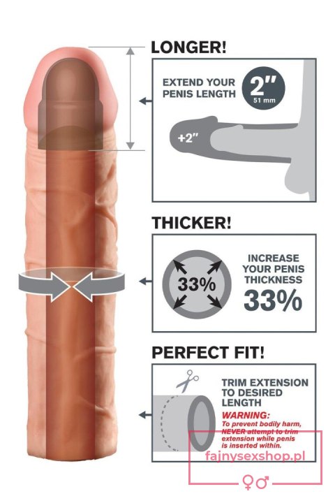 FANTASY X-TENSIONS PERFECT 2 INCH EXTENSION LIGHT FANTASY X-TENSIONS PERFECT 2 INCH EXTENSION LIGHT