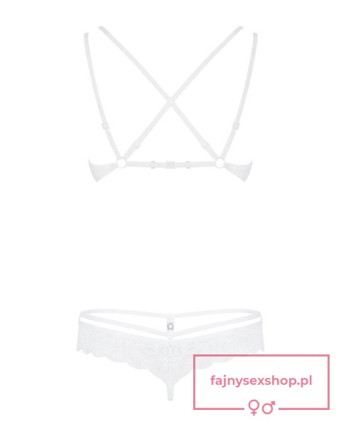 Bielizna-860-SET-2 komplet 2-częściowy biały S/M Bielizna-860-SET-2 komplet 2-częściowy biały S/M