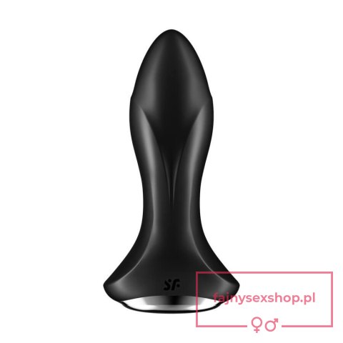 Plug-Vibrator Rotation Plug 1 Connect App (Black)