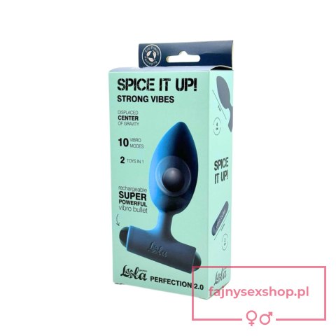 Anal Plug with Rechargeable Bullet Spice it Up Perfection 2.0 Anal Plug with Rechargeable Bullet Spice it Up Perfection 2.0