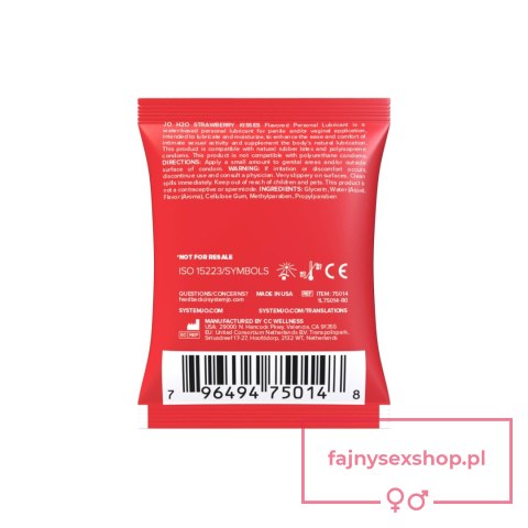 System JO - Sachet Strawberry Kisses 5 ml System JO - Sachet Strawberry Kisses 5 ml