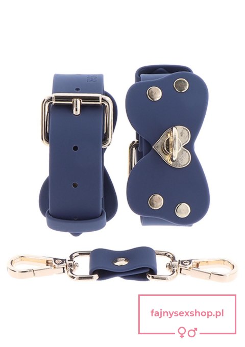 Silicone Wrist Cufs Set Blue Silicone Wrist Cufs Set Blue