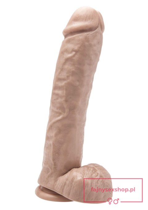 Dildo 11 inch with Balls Light skin tone Dildo 11 inch with Balls Light skin tone