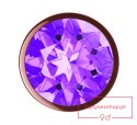 Plug-Butt Plug Diamond Amethyst Shine L Rose Gold Plug-Butt Plug Diamond Amethyst Shine L Rose Gold