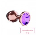 Plug-Butt Plug Diamond Amethyst Shine S Rose Gold Plug-Butt Plug Diamond Amethyst Shine S Rose Gold