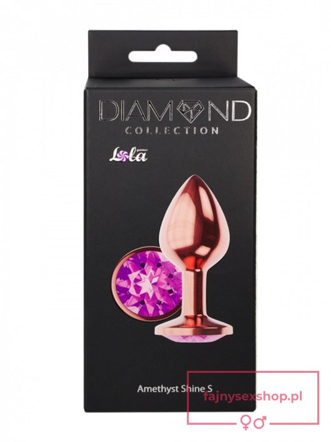 Plug-Butt Plug Diamond Amethyst Shine S Rose Gold Plug-Butt Plug Diamond Amethyst Shine S Rose Gold