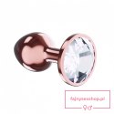 Plug-Butt Plug Diamond Moonstone Shine L Rose Gold Plug-Butt Plug Diamond Moonstone Shine L Rose Gold