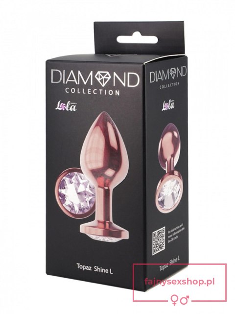 Plug-Butt Plug Diamond Moonstone Shine L Rose Gold Plug-Butt Plug Diamond Moonstone Shine L Rose Gold