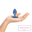 Smooth Silicone Anal Plug - Medium - 3.1 / 7,9 cm - Metallic Blue Smooth Silicone Anal Plug - Medium - 3.1 / 7,9 cm - Metallic Blue