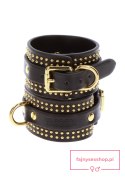 Studded Wrist Cufs Set Black