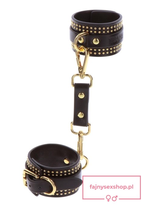 Studded Wrist Cufs Set Black Studded Wrist Cufs Set Black