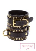 Studded Wrist Cufs Set Black