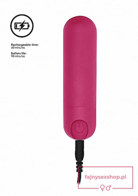 10 Speed Rechargeable Bullet - Pink 10 Speed Rechargeable Bullet - Pink